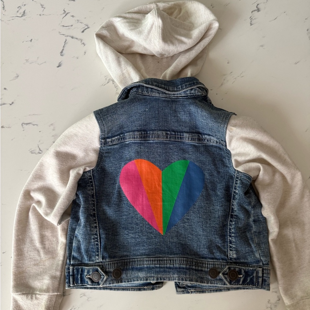 Tucker + Tate Denim Jacket with Colorful Heart